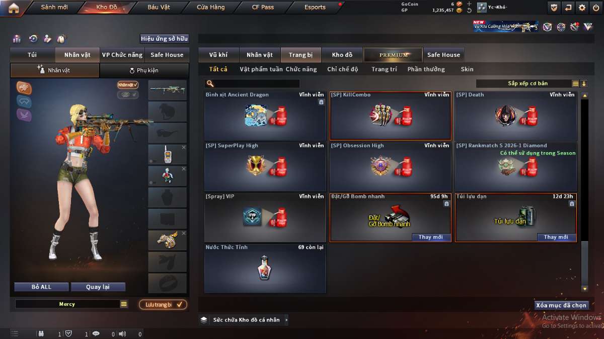 shop acc cf uy tin gia re